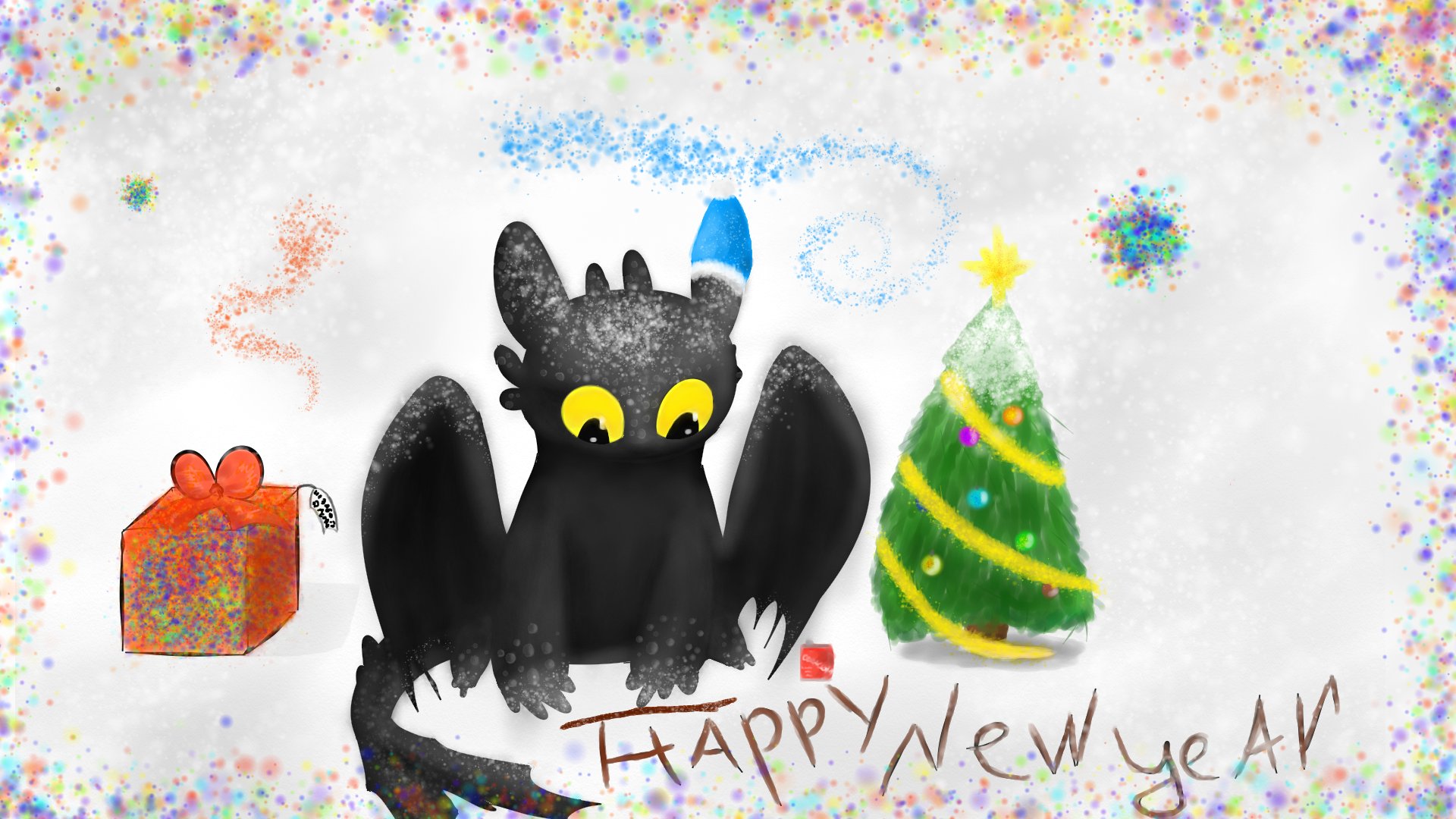 Ночная фурия беззубик. Беззубик и все драконы. Дракон в новогодней шапке. Новогодний беззубик. Беззубик новый год.