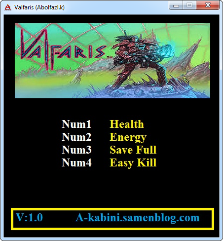 Valfaris: TrainerTrainer (+4) [1.0] {Abolfazl.k}