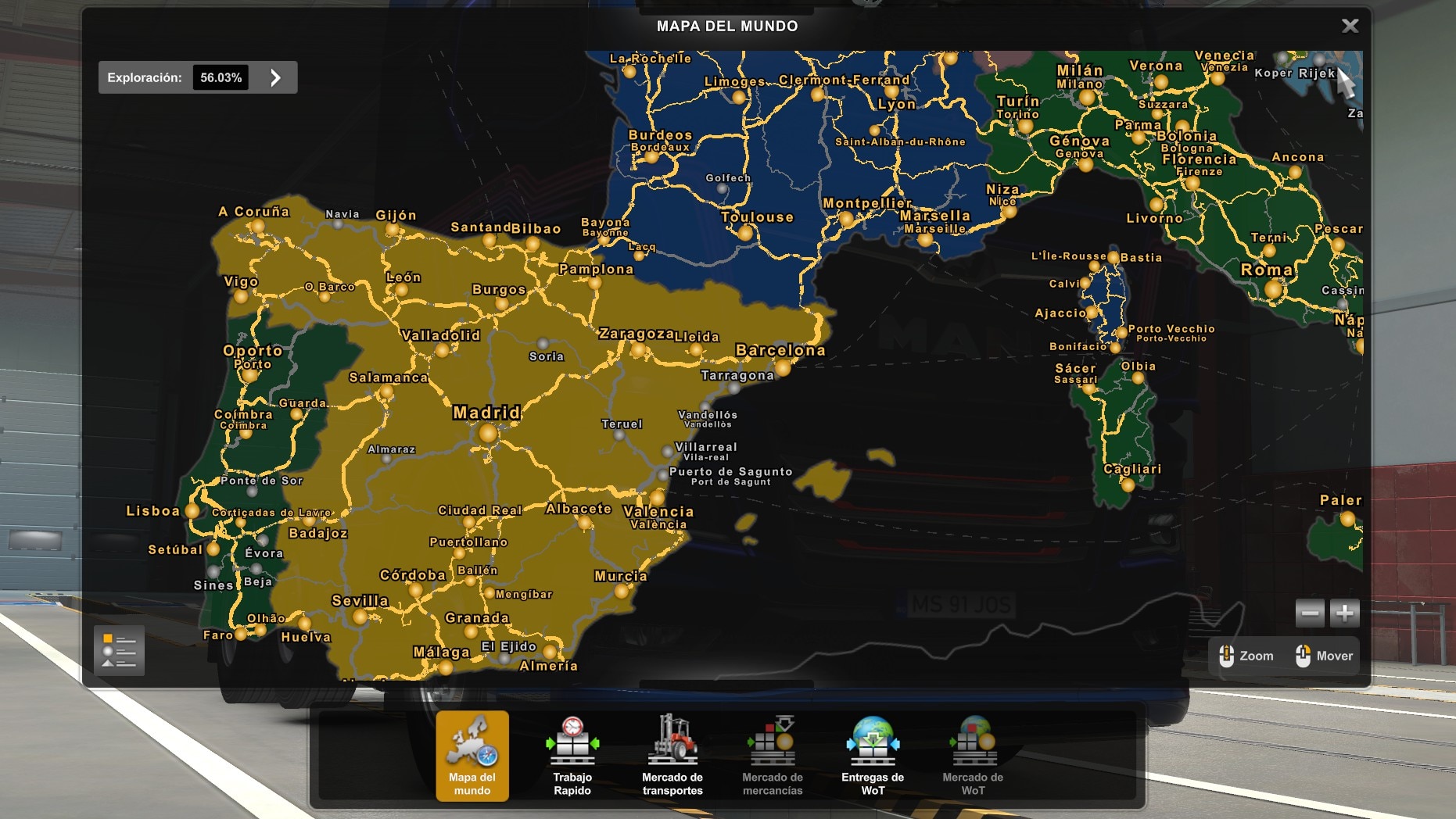 Скачать Euro Truck Simulator 2 "Цветная подложка для карты (Colored Map ...