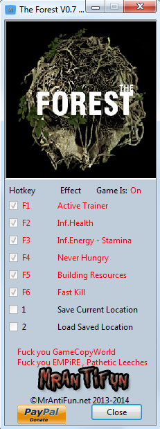 The Forest: Trainer (+7) [0.7] {MrAntiFun}