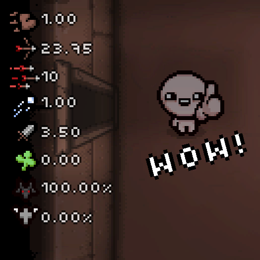 Скачать The Binding of Isaac "Шрифты и спрайты статистики для Found HUD