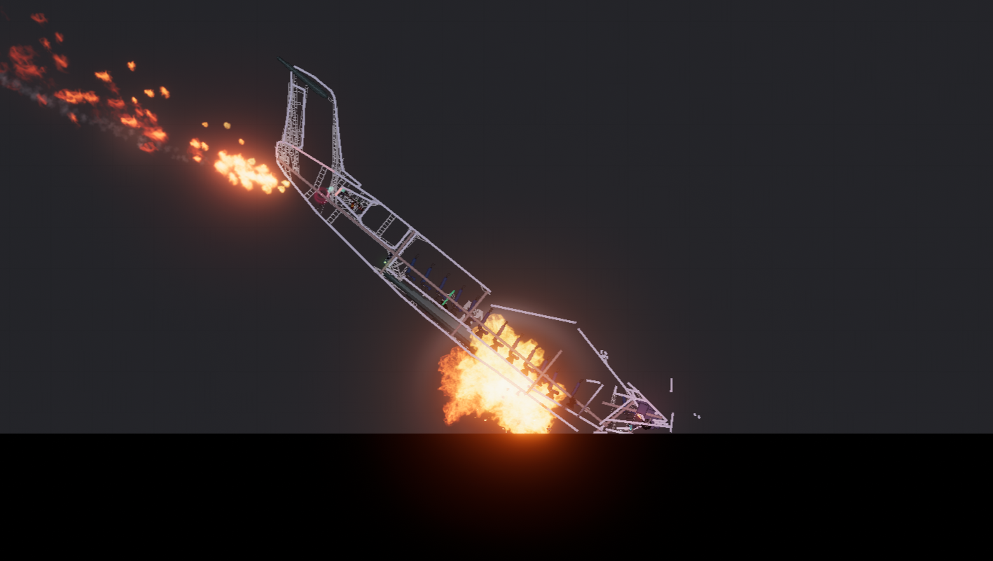 Разрушение и пожар в двигателе