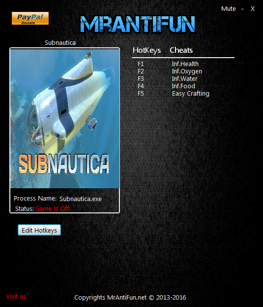 Subnautica: Trainer (+5) [Build 47249: 64-bit] {MrAntiFun}