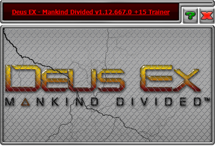 Deus Ex: Mankind Divided: Trainer (+15) [1.12.667.0] {iNvIcTUs oRCuS / HoG}