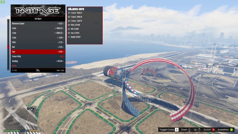 Grand Theft Auto 5 (GTA V): Cheat (Rampage Trainer 1.1.7)
