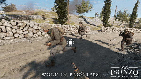 Питьё из фляжки прямо во время наступления.