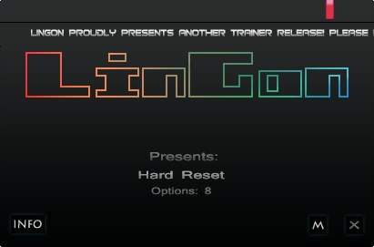 Hard Reset: Trainer (+8) [Update 1: Refixed] {LinGon}