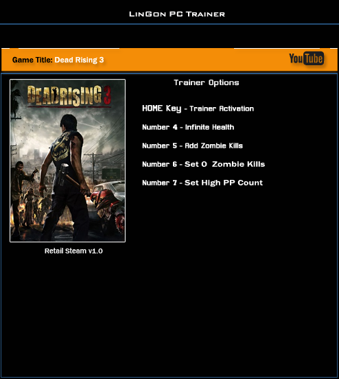 Dead Rising 3: Trainer (+4) [1.0] {LinGon}