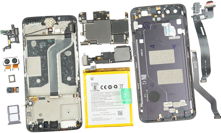 Что находится внутри телефона Разборка смартфона OnePlus 5 показала сходство с аппаратами Apple и Samsung