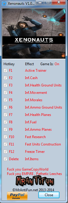 Xenonauts: Trainer (+12) [1.06] {MrAntiFun}